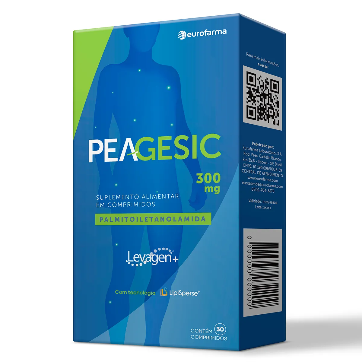 Peagesic Palmitoiletanolamida 300mg 30 comprimidos — | Farmácia Resyla