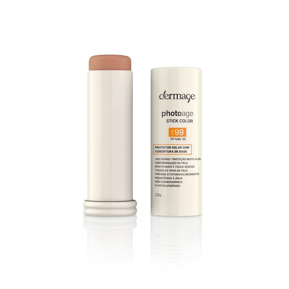Photoage Dermage Stick Color Fps 99 - Cor e - Médio Intense — Dermage | Farmácia Resyla