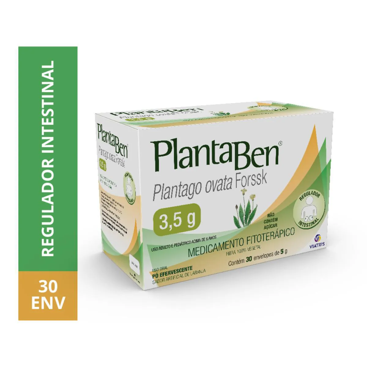 PlantaBen 3,5g Laranja Sem Açúcar 30 envelopes de 5g cada — | Farmácia Resyla