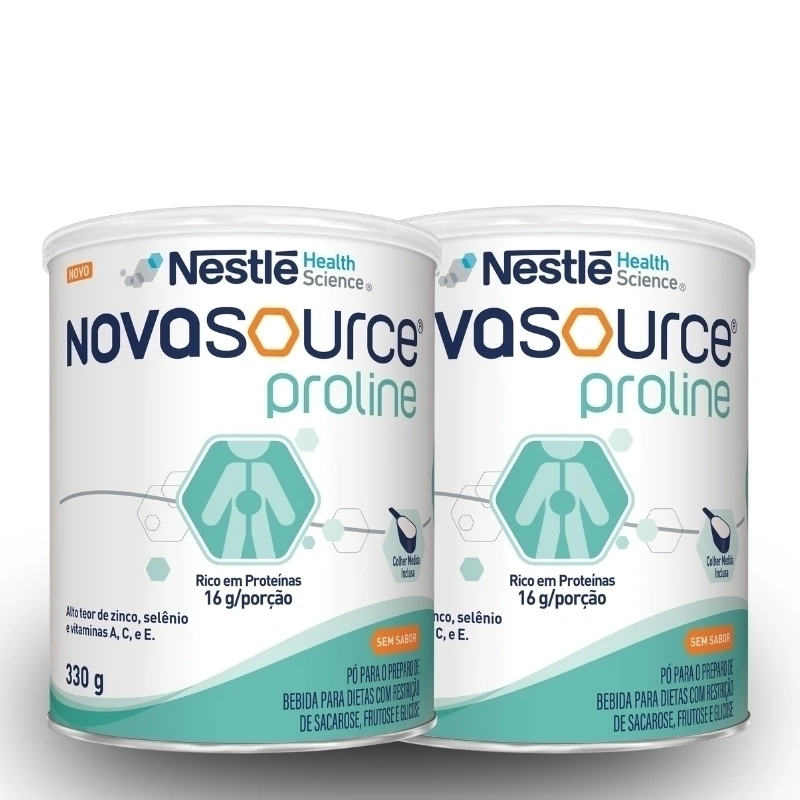 Pó Para O Preparo De Bebida Para Dieta Com Restrição De Sacarose, Frutose E Glicose Novasource Proline Po 330G 2 Und — Novasource | Farmácia Resyla