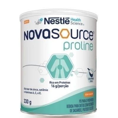 Pó Para O Preparo De Bebida Para Dietas Com Restrição De Sacarose, Frutose E Glicose Novasource Proline Sem Sabor 330G — Novasource | Farmácia Resyla