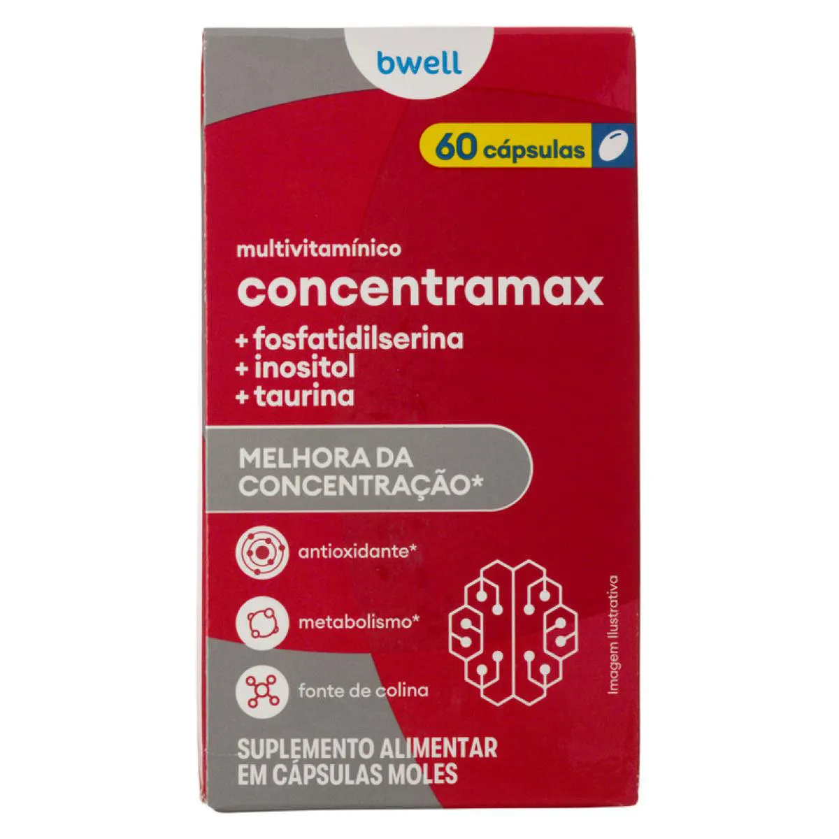 Polivitamínico Bwell Concentramax 60 Cápsulas — | Farmácia Resyla