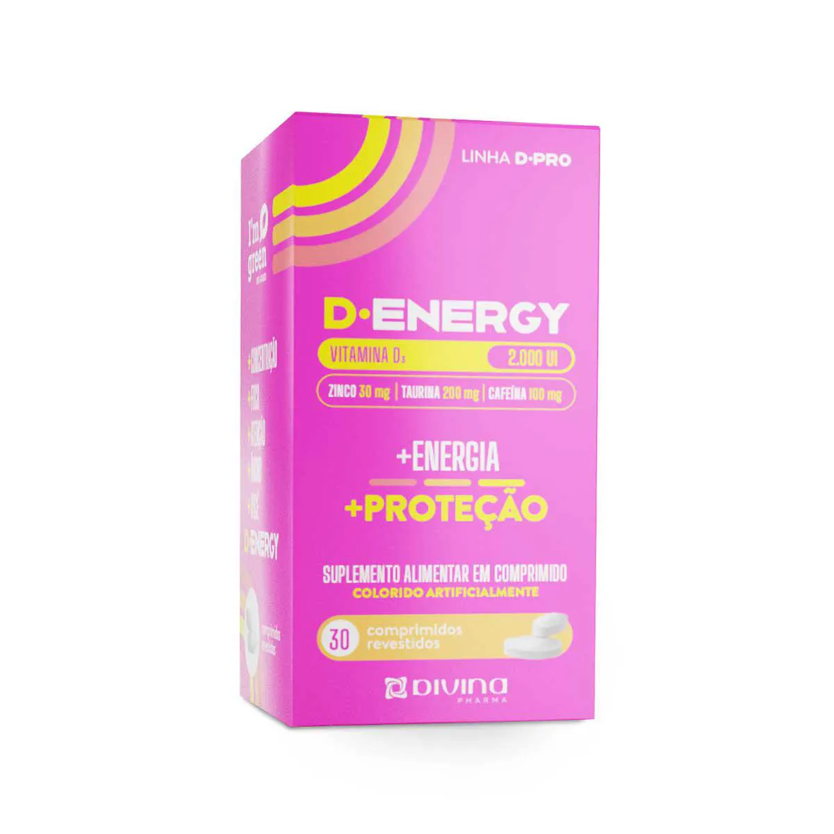 Polivitamínico D-Energy 30 comprimidos — | Farmácia Resyla