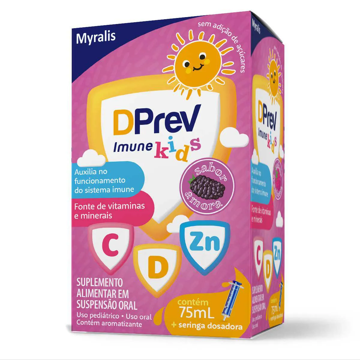 Polivitamínico DPrev Imune Kids Amora Infantil 75ml — Dprev | Farmácia Resyla