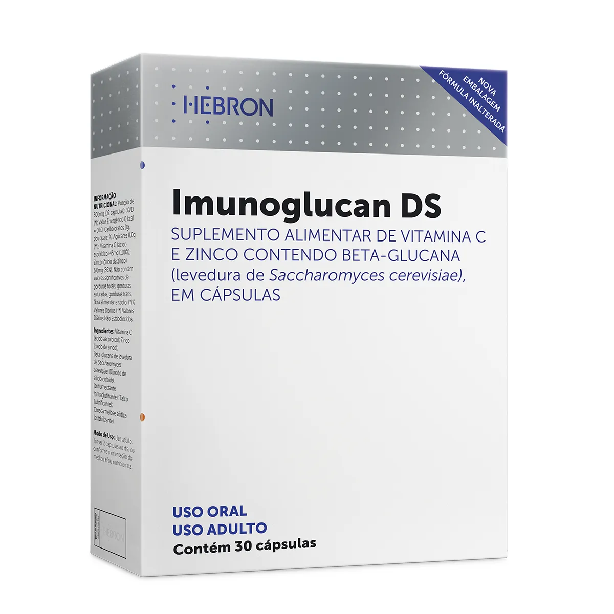 Polivitamínico Imunoglucan DS 30 cápsulas — Imunoglucan | Farmácia Resyla