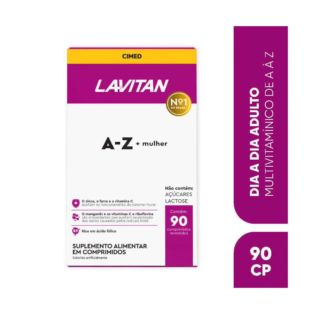 Polivitamínico Lavitan A-Z +Mulher 90 comprimidos — Lavitan | Farmácia Resyla