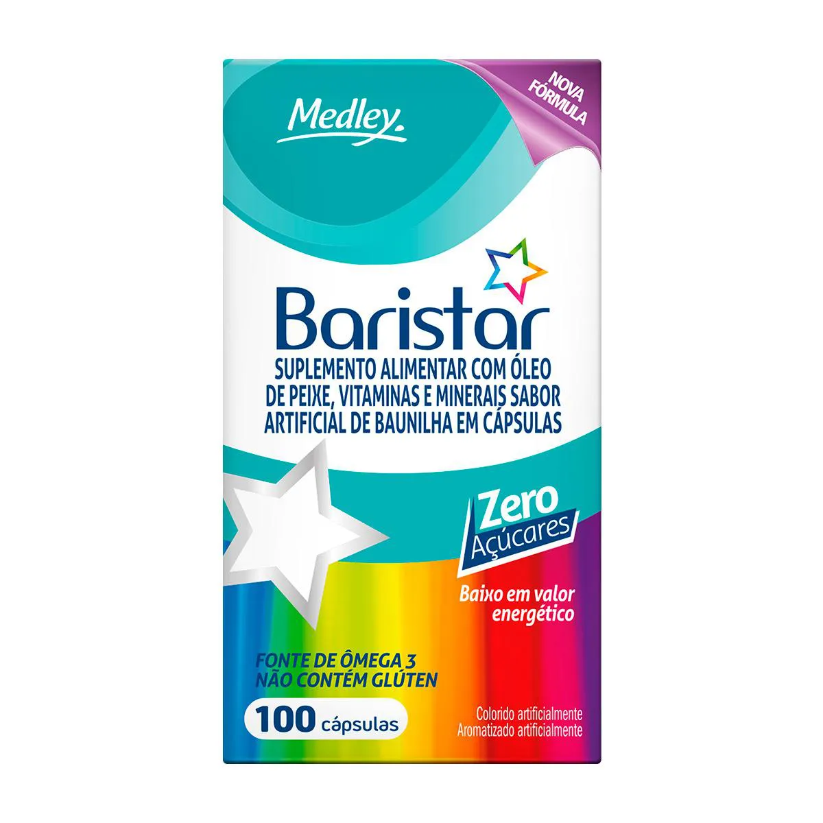 Polivitamínico Medley Baristar 100 cápsulas — Baristar | Farmácia Resyla
