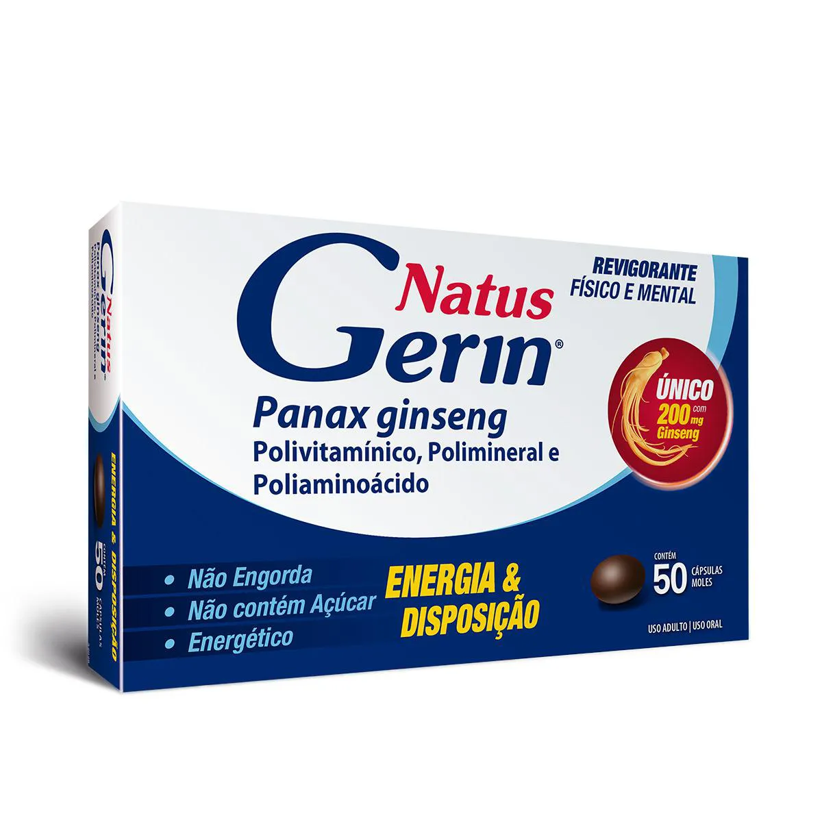 Polivitamínico Natus Gerin 50 cápsulas — | Farmácia Resyla