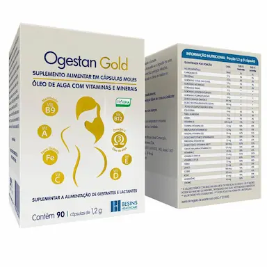 Polivitamínico Ogestan Gold para Gestantes e Lactantes 90 cápsulas — Ogestan | Farmácia Resyla