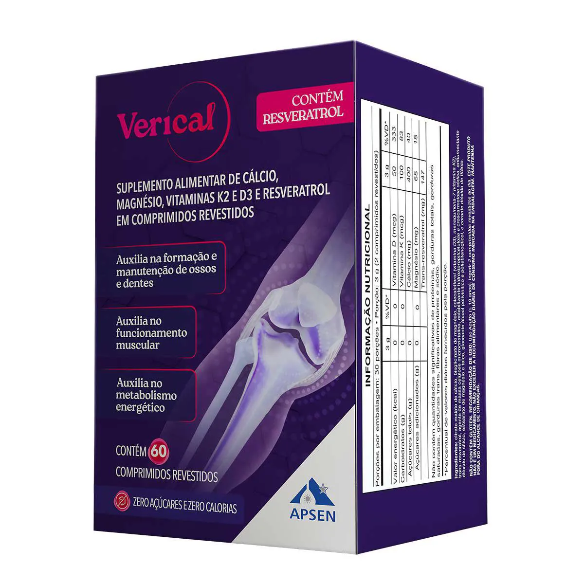 Polivitamínico Verical 60 comprimidos — | Farmácia Resyla