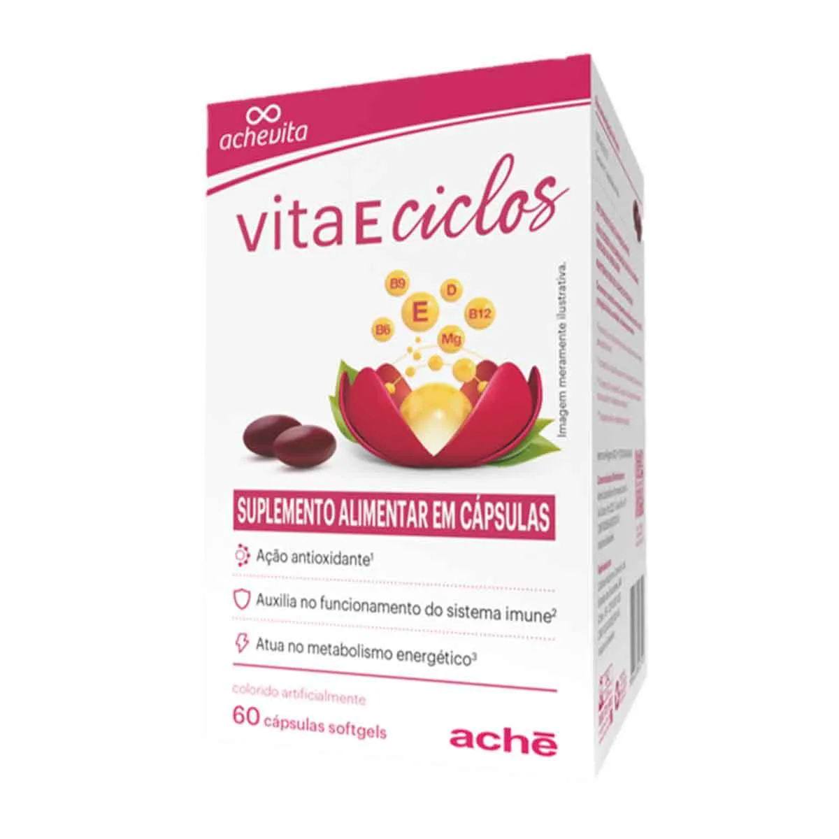 Polivitamínico Vita E Ciclos 60 cápsulas — | Farmácia Resyla