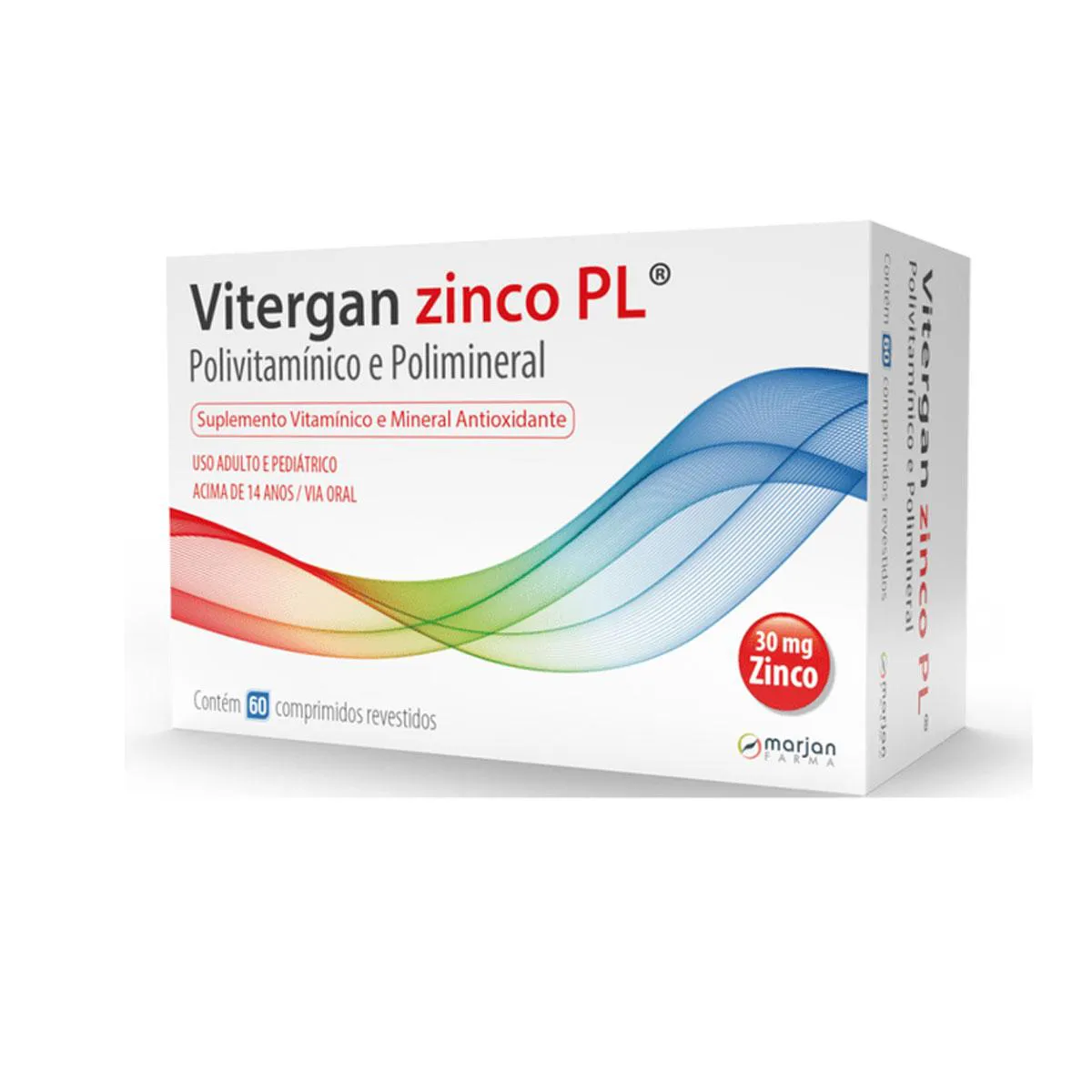 Polivitamínico Zinco Pl 60 comprimidos — | Farmácia Resyla