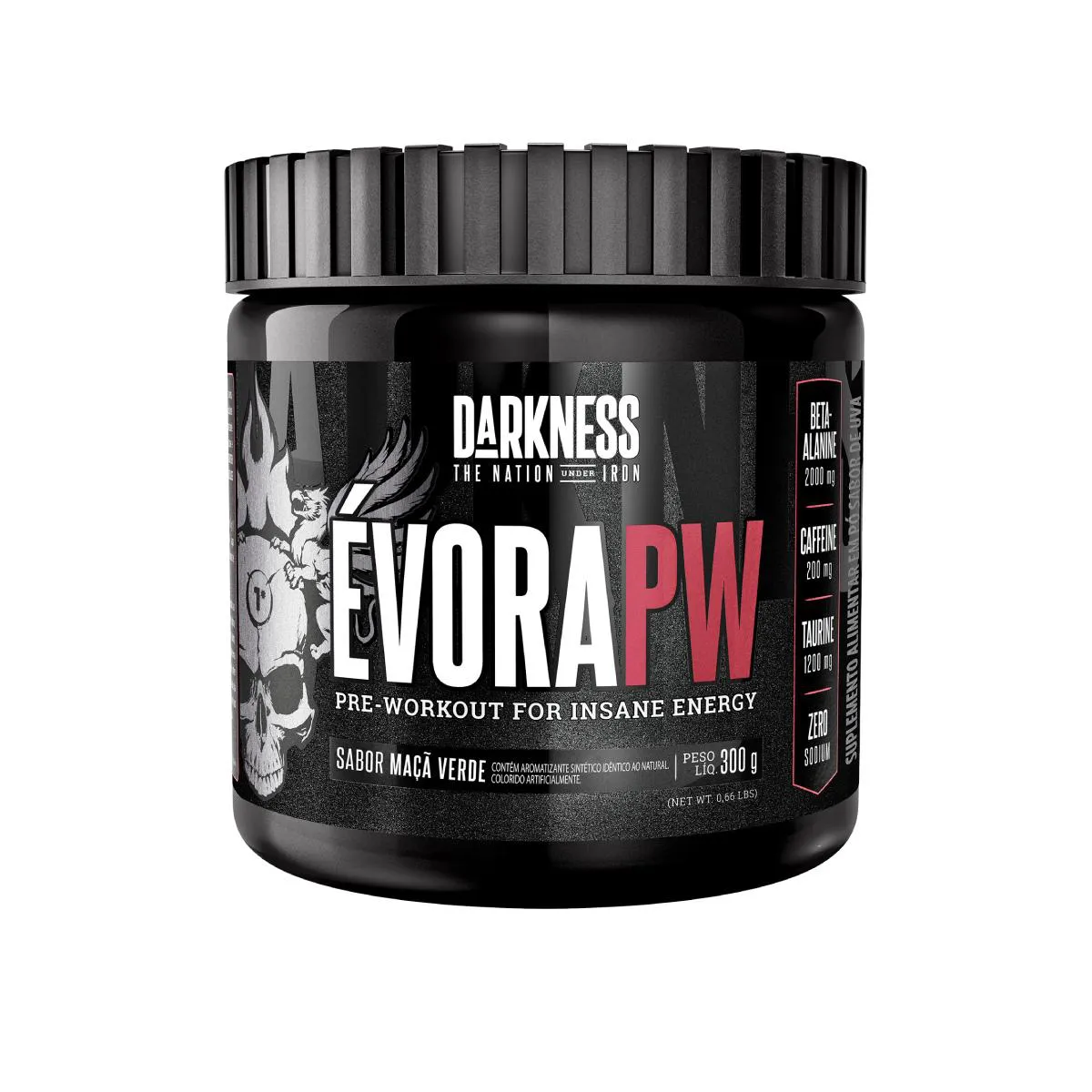 Pré Treino Darkness Évora PW Maçã Verde 300g — Darkness | Farmácia Resyla