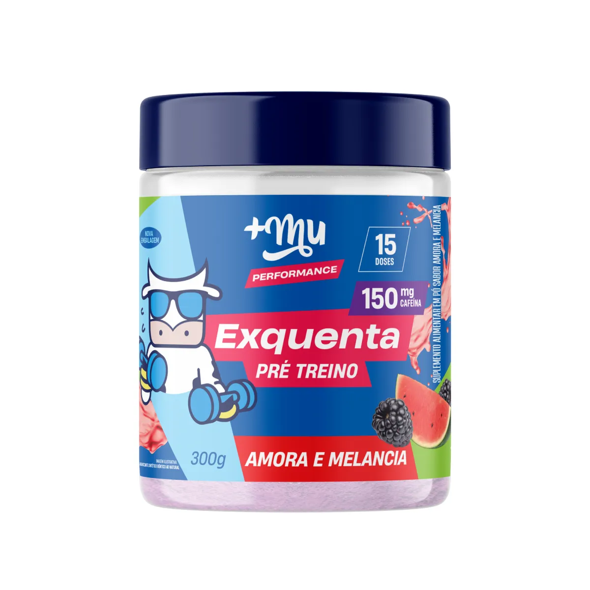 Pré-Treino Exquenta Mais Mu Muke Amora 300g — Mais Mu | Farmácia Resyla