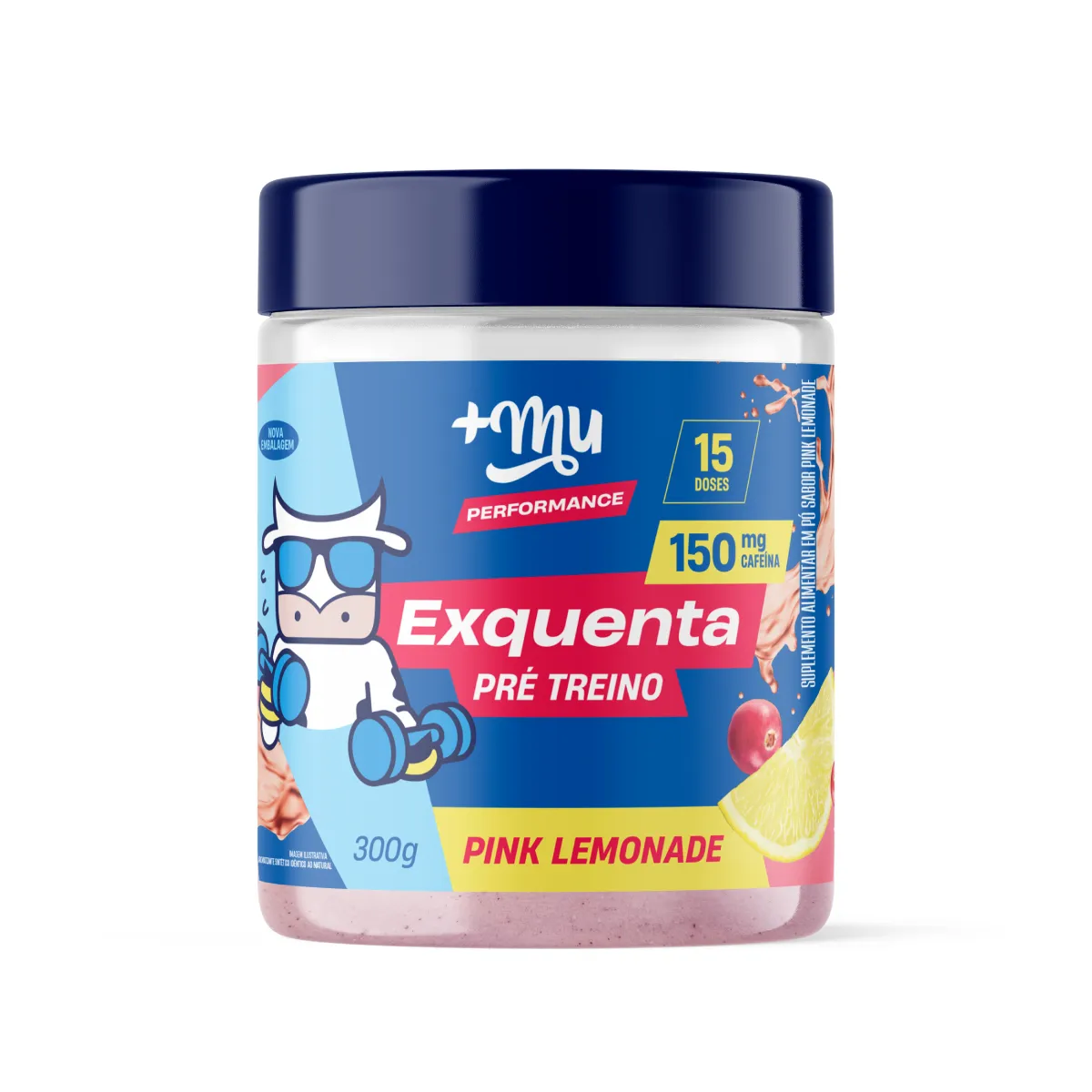 Pré-Treino Exquenta Mais Mu Muke Pink Lemonade 300g — Mais Mu | Farmácia Resyla