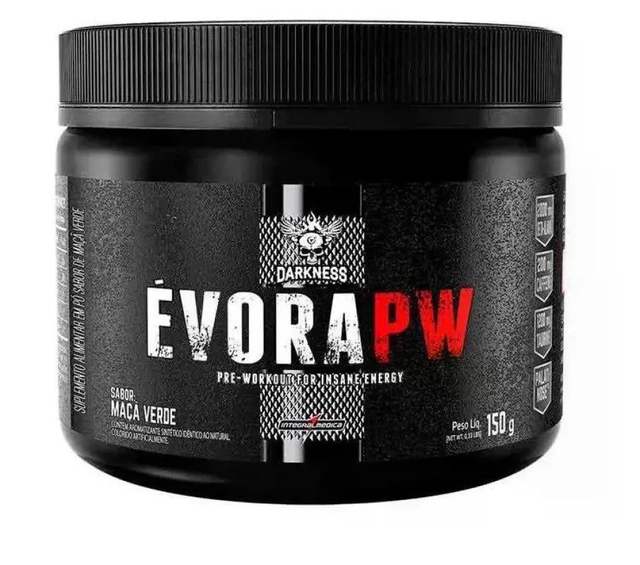 Pré-treino Integralmédica Evora Darkness Maçã Verde 150g — Integralmedica | Farmácia Resyla