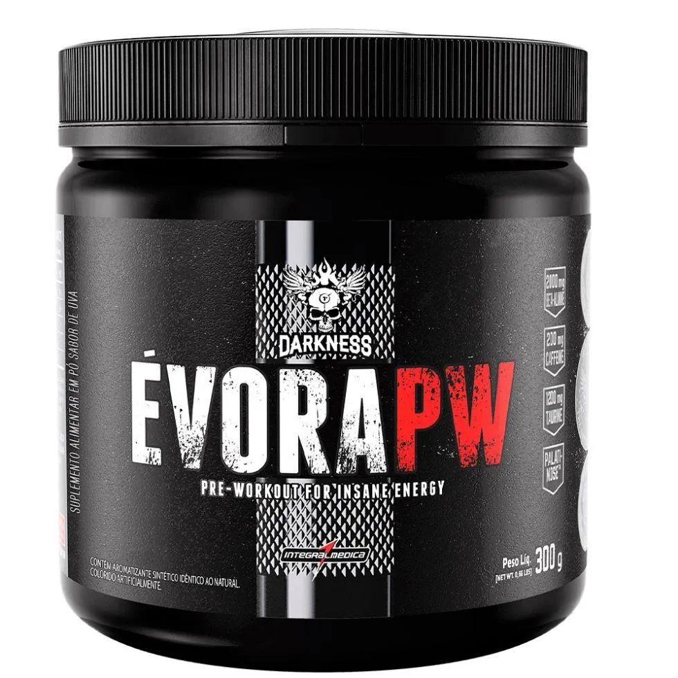 Pré-treino Integralmédica Évora Pw Darkness Frutas Amarelas 300g — Integralmedica | Farmácia Resyla