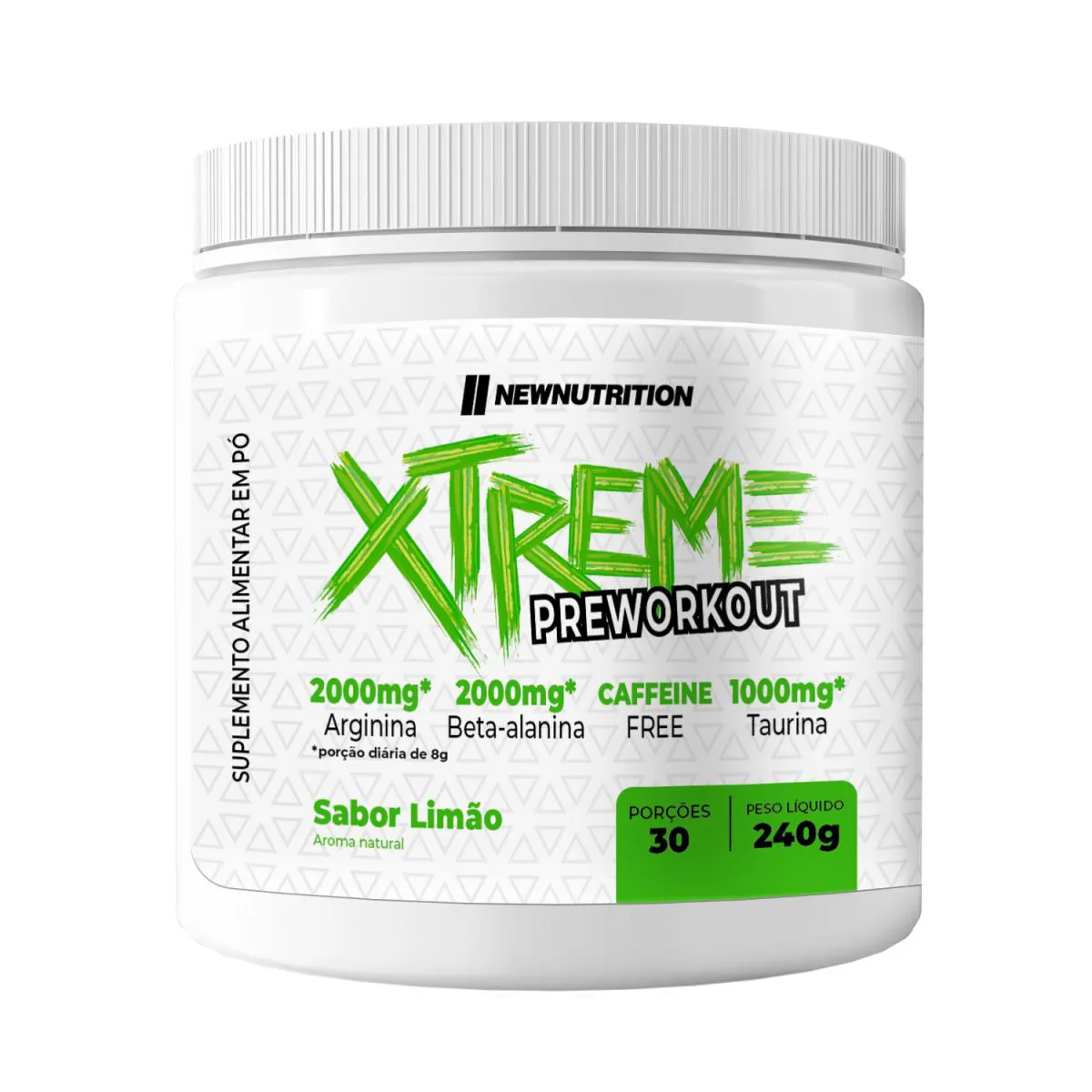 Pré-Treino sem Cafeína Newnutrition Xtreme Limão 240g — | Farmácia Resyla