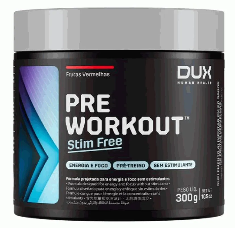 Pre Workout Original - Stim Free (300g) - Sabor: Frutas Vermelhas — | Farmácia Resyla