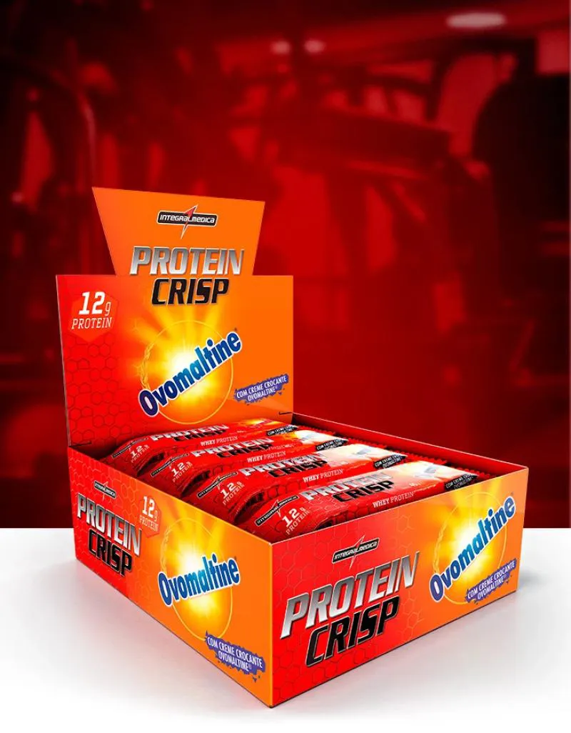 Protein Crisp Bar Integralmedica Ovomaltine Display 12un — Integralmedica | Farmácia Resyla