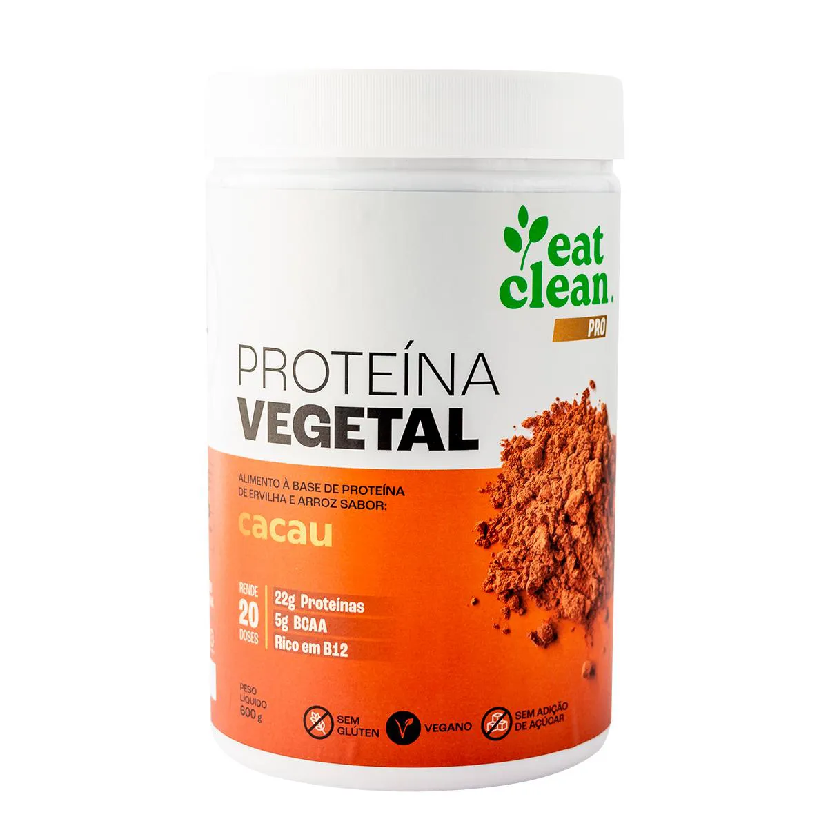 Proteína Vegetal Eat Clean Pro Cacau 600g — | Farmácia Resyla