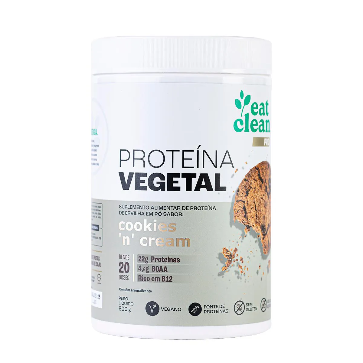Proteína Vegetal Eat Clean Pro Cookies’n’Cream 600g — | Farmácia Resyla