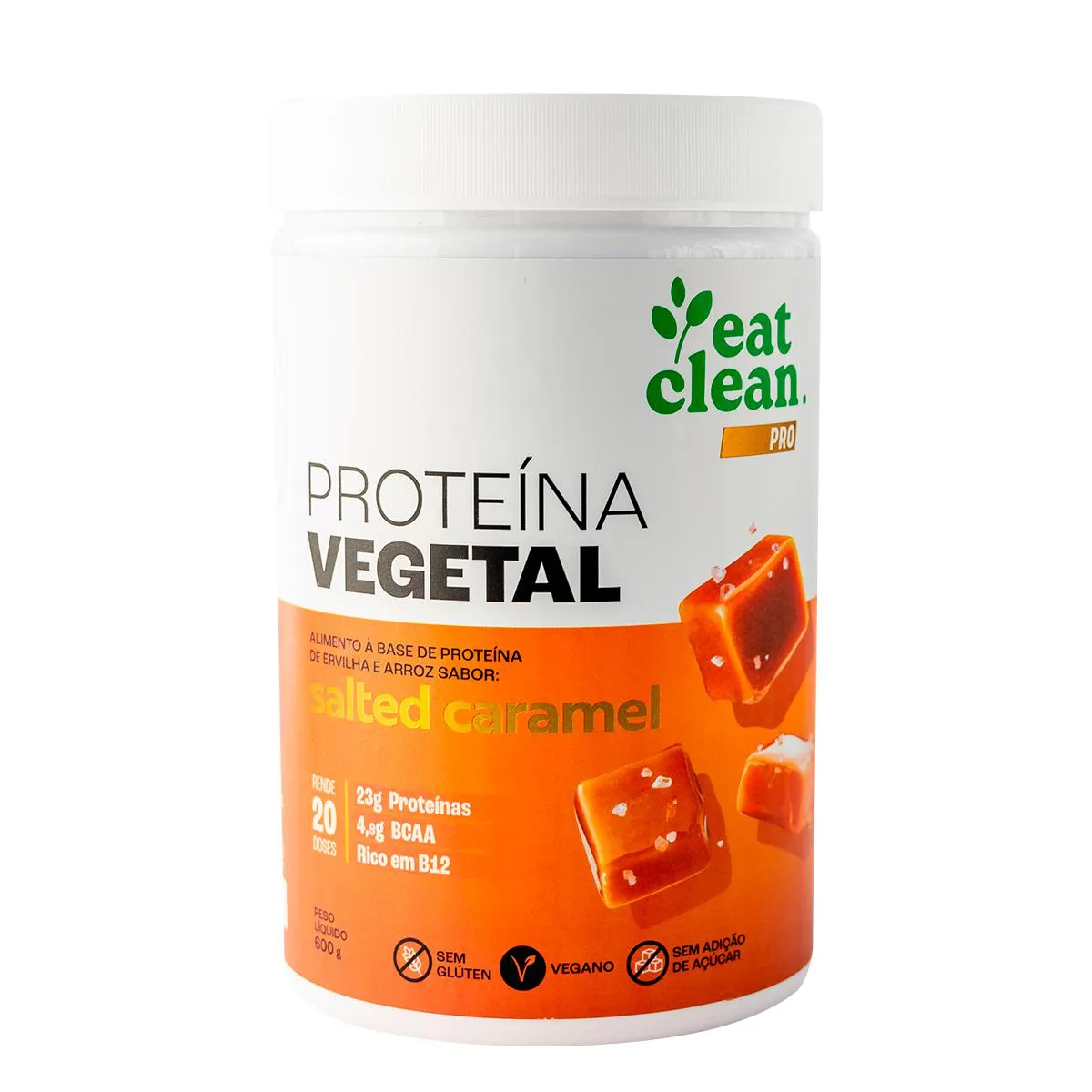 Proteína Vegetal Eat Clean Pro Salted Caramel 600g — | Farmácia Resyla