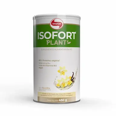Proteína Vegetal Vitafor Isofort Plant Baunilha 450g — Vitafor | Farmácia Resyla