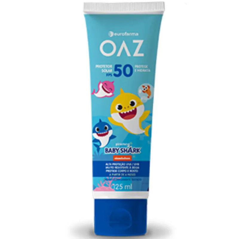 Protetor Solar Baby Shark Fps 50 125ml - Eurofarma — Eurofarma | Farmácia Resyla