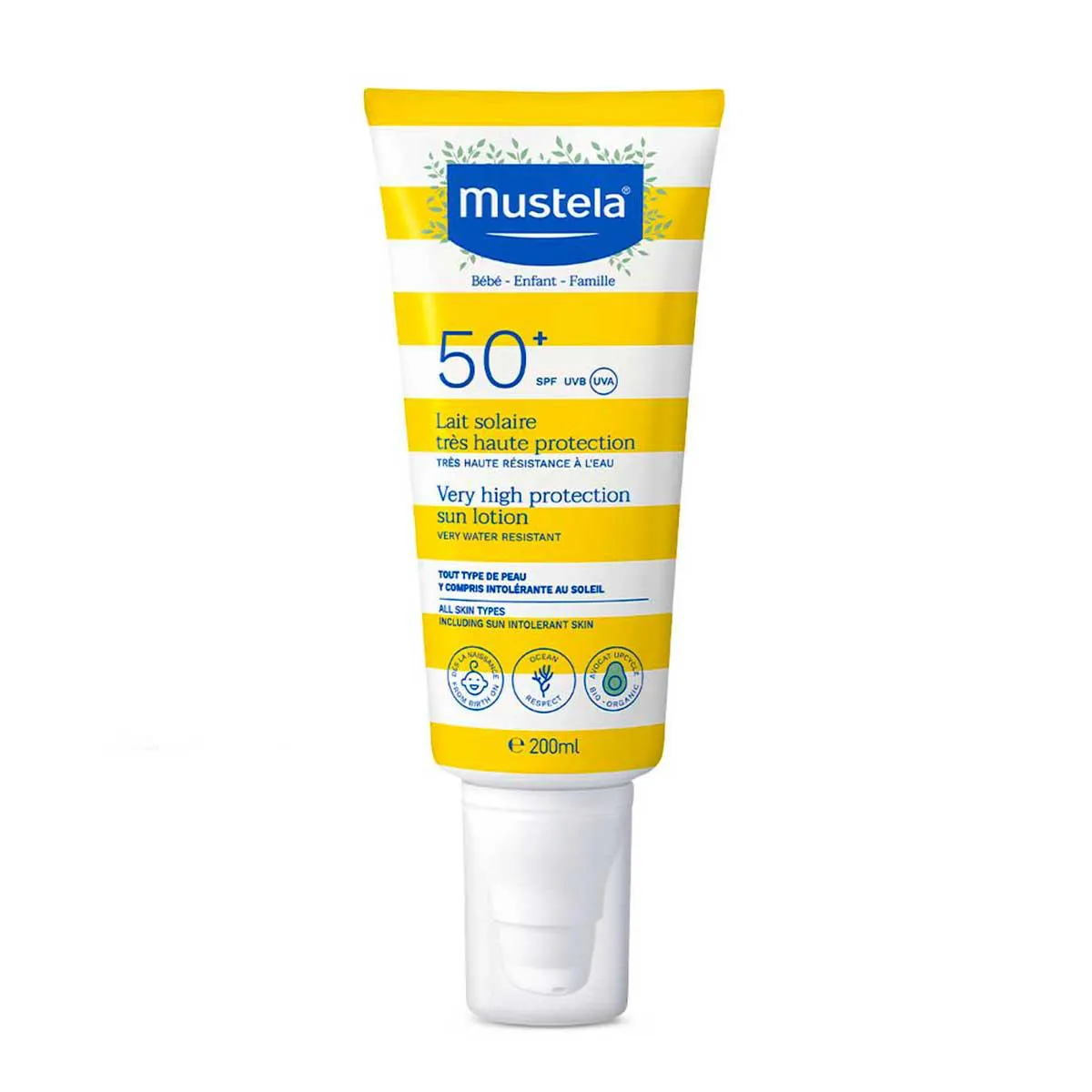Protetor Solar Corporal Mustela FPS 50+ Infantil e Adulto Spray 200ml — Mustela | Farmácia Resyla