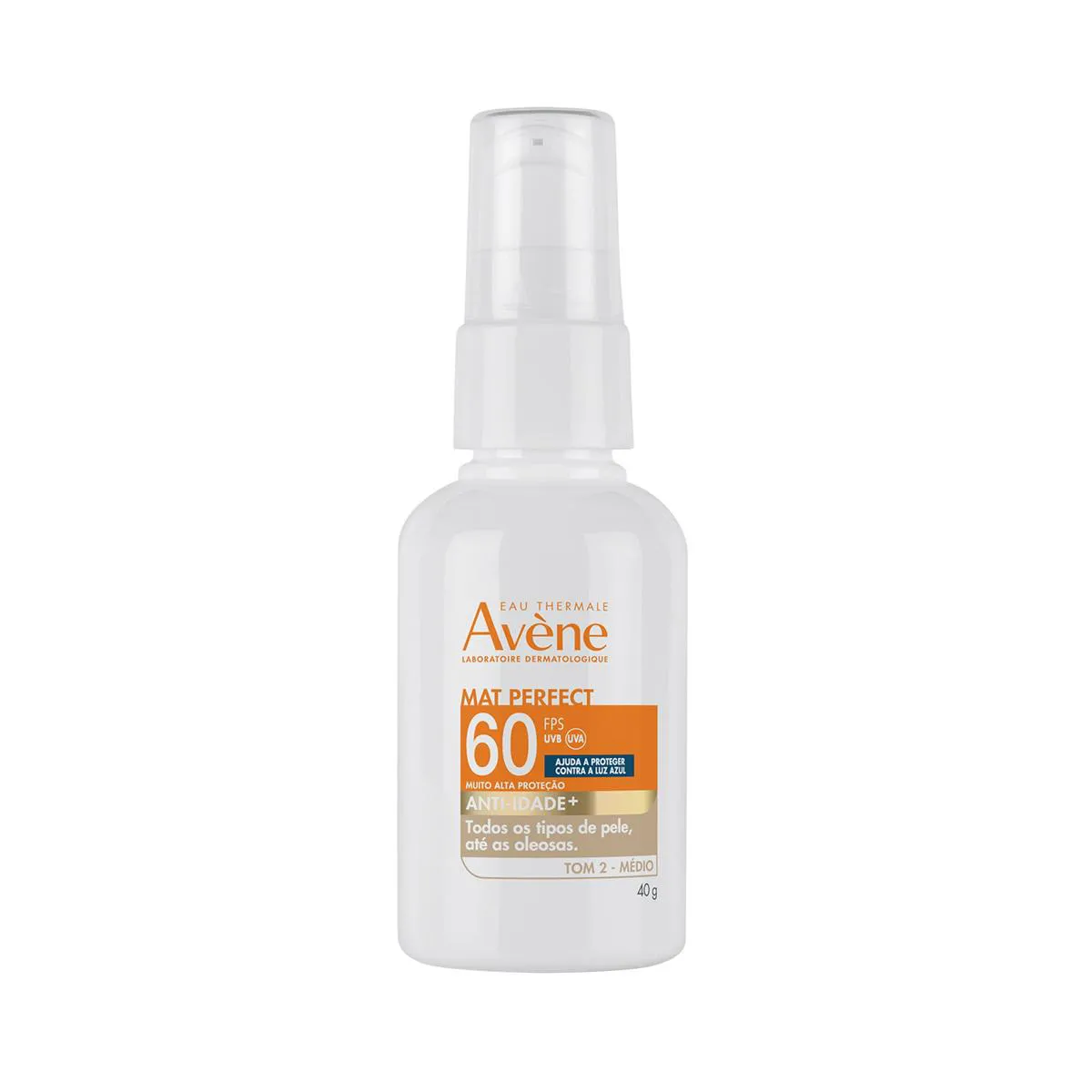 Protetor Solar Facial Avène Mat Perfect Anti-idade FPS 60 Médio 40g — Avène | Farmácia Resyla