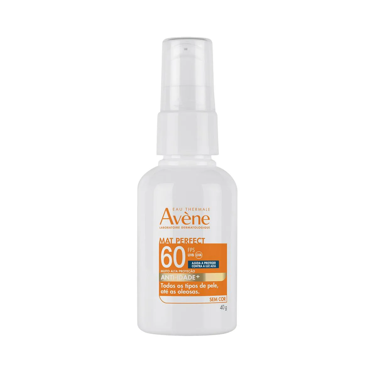 Protetor Solar Facial Avène Mat Perfect Anti-idade FPS 60 Sem Cor 40g — Avène | Farmácia Resyla