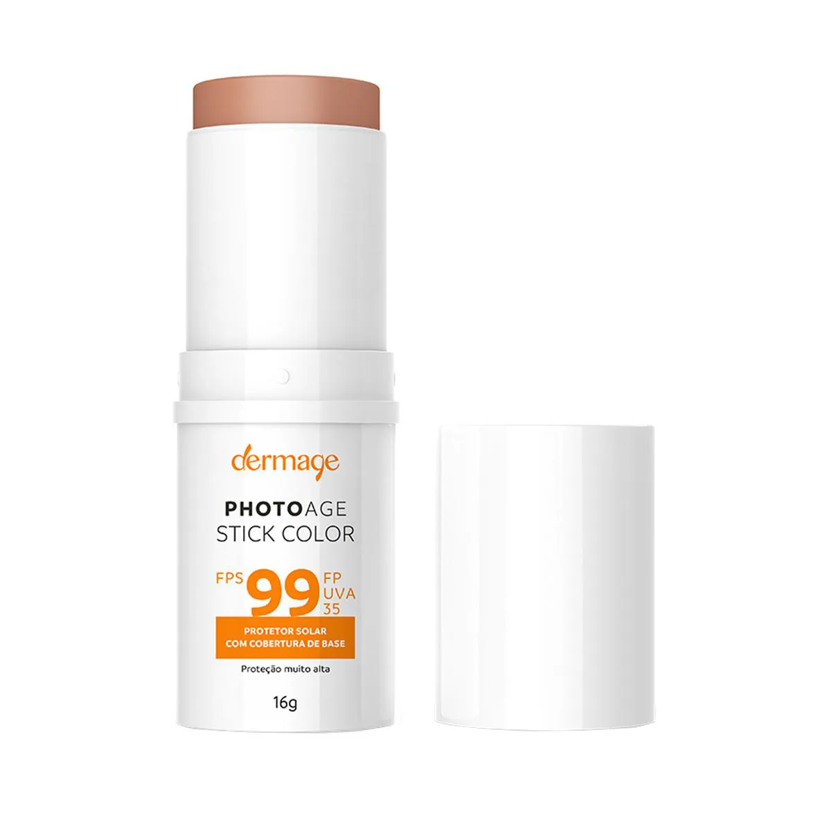 Protetor Solar Facial em Bastão Dermage Photoage Color FPS 99 Médio 16g — Dermage | Farmácia Resyla