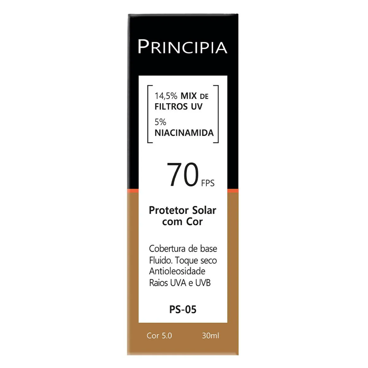 Protetor Solar Facial Principia Skincare PS-05 14,5% Mix de Filtros Uv + 5% Niacinamida FPS 70 Cor 5.0 30ml — Principia | Farmácia Resyla