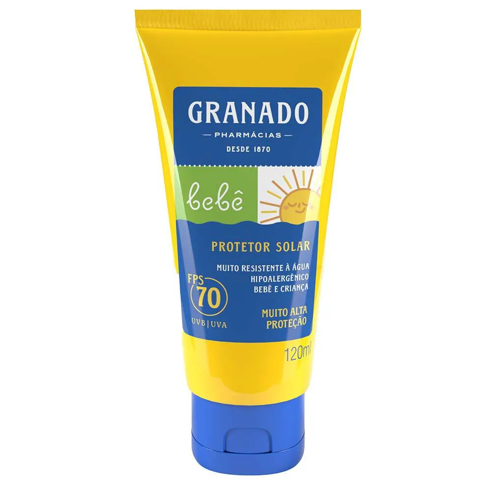 Protetor Solar Granado Bebê Fps70 120ml — Granado | Farmácia Resyla