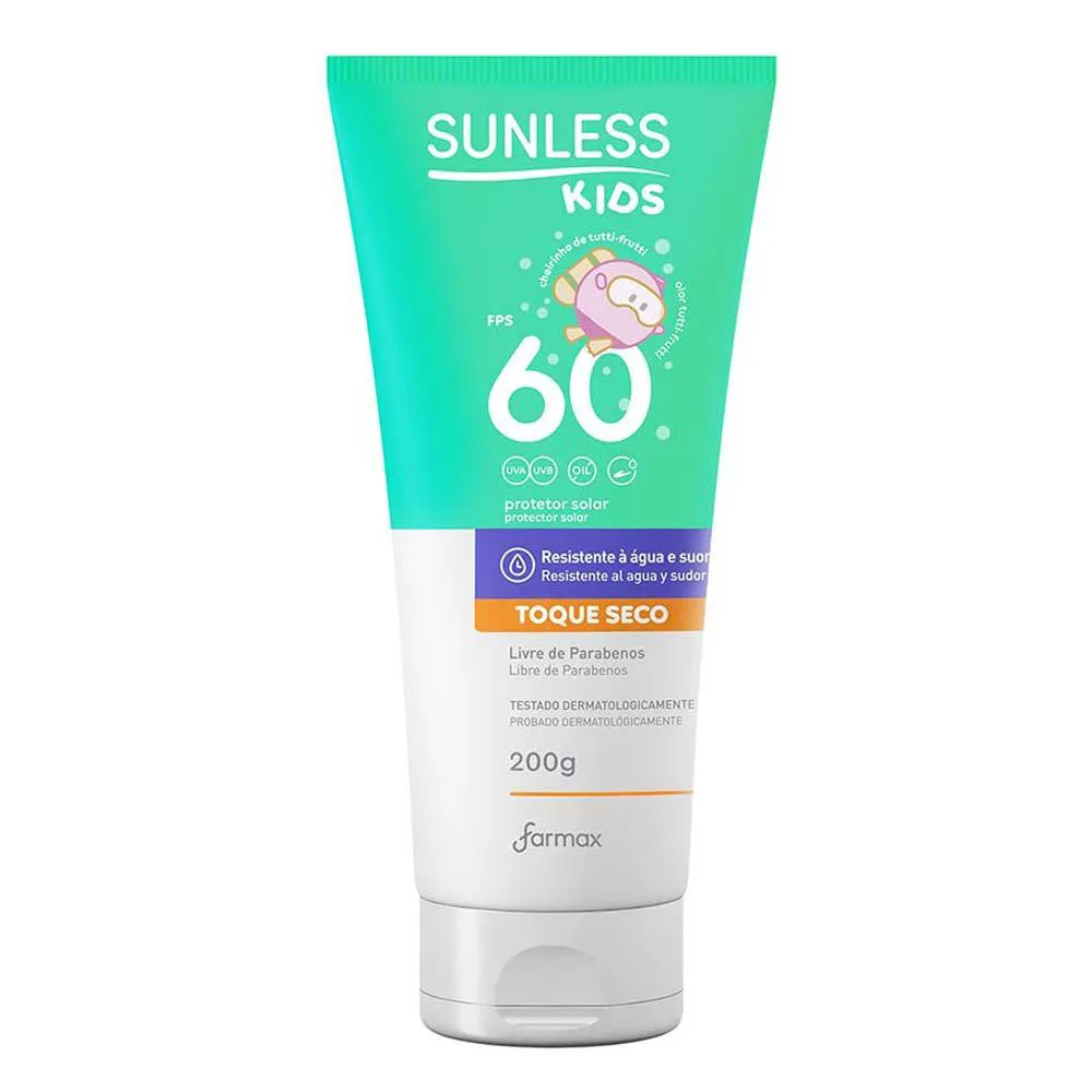 Protetor Solar Infantil Sunless Kids Fps 60 200g — | Farmácia Resyla