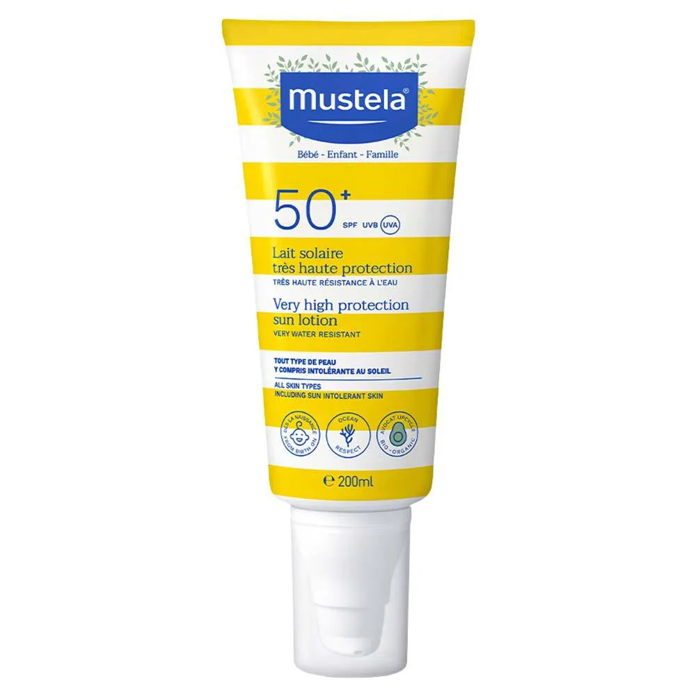 Protetor Solar Mustela - Protetor Solar Infantil Mustela Fps50+ 200ml — Mustela | Farmácia Resyla