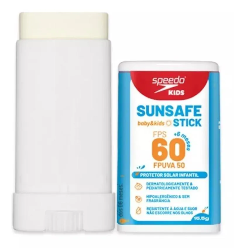 Protetor Solar Speedo Infantil Sunsafe Stick Baby & Kids Fps60 Fpuva50 15,5G - Pink Cheeks — Pink Cheeks | Farmácia Resyla