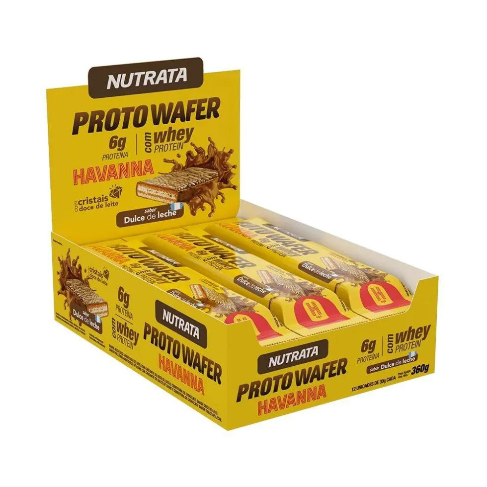Proto Wafer Display (12 Unid de 30g) - Sabor: Doce de Leite Argentino — | Farmácia Resyla