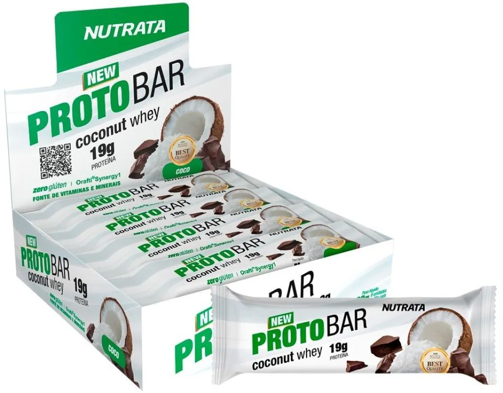 Protobar Whey (8 unidades - 70g) - Sabor: Coconut Whey — | Farmácia Resyla