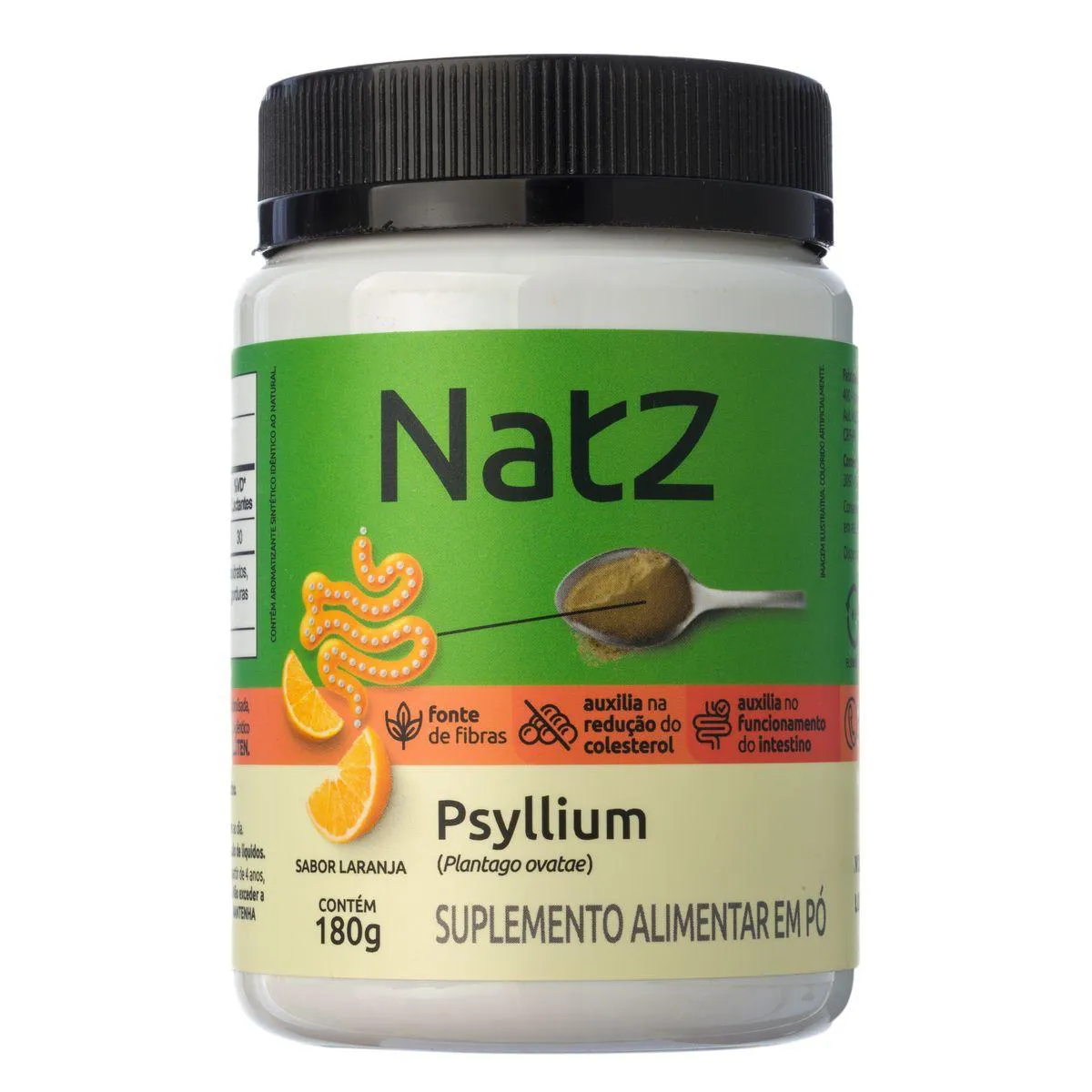 Psyllium em Pó Natz Laranja 180g — | Farmácia Resyla