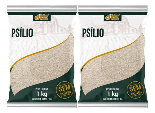 Psyllium Psilio em Flocos 2 X 1kg Sabor Verde — | Farmácia Resyla