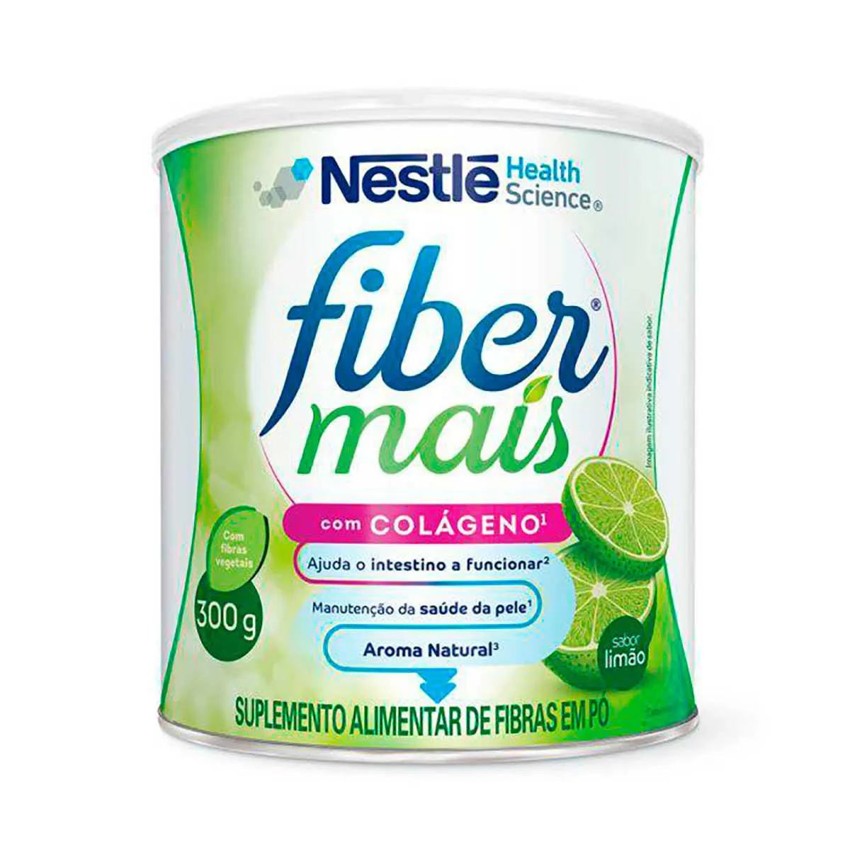 Regulador Intestinal FiberMais Colágeno e Mix de Fibras Limão com 300g — | Farmácia Resyla
