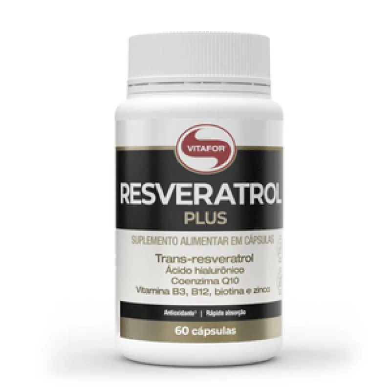 Resveratrol Plus 1000mg Vitafor 60 Cápsulas — Vitafor | Farmácia Resyla