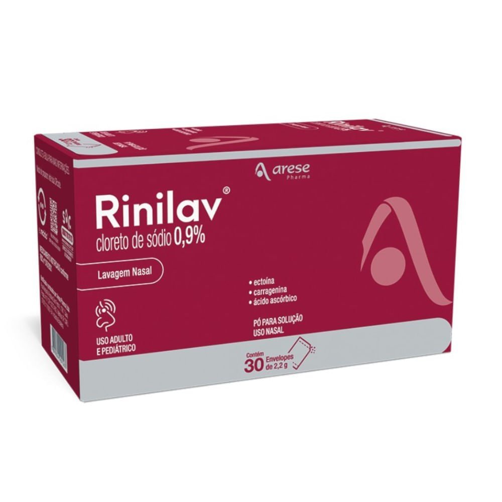 Rinilav 0,9% 30 envelopes de 2,2g — | Farmácia Resyla