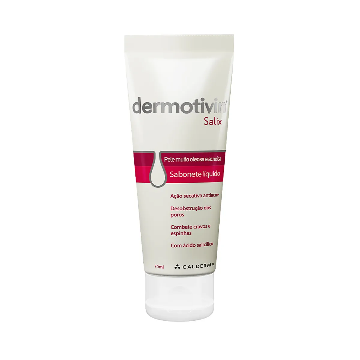 Sabonete Líquido Facial Dermotivin Salix Pele Oleosa e Acneica 70ml — | Farmácia Resyla