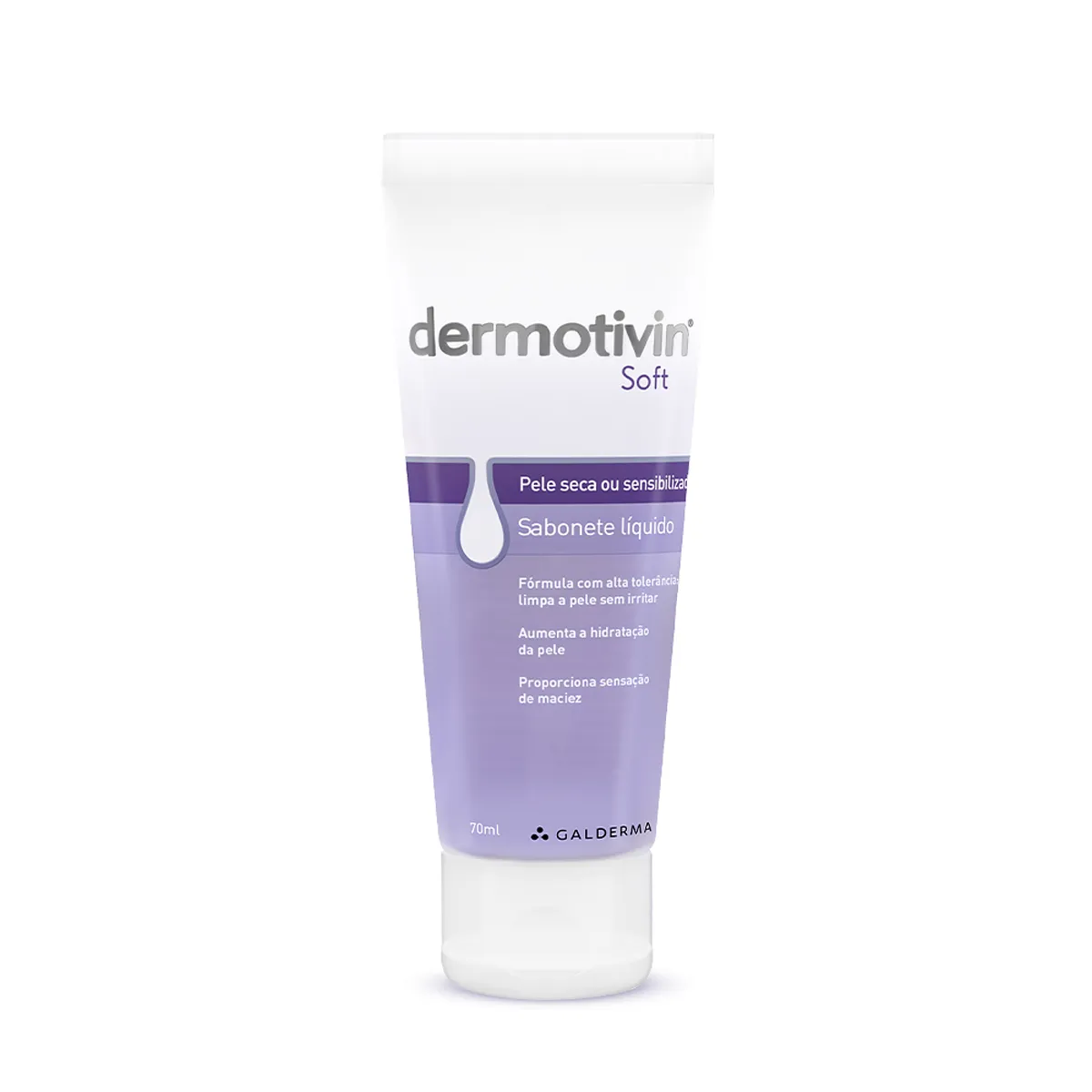 Sabonete Líquido Facial Dermotivin Soft Pele Seca ou Sensibilizada 70ml — | Farmácia Resyla