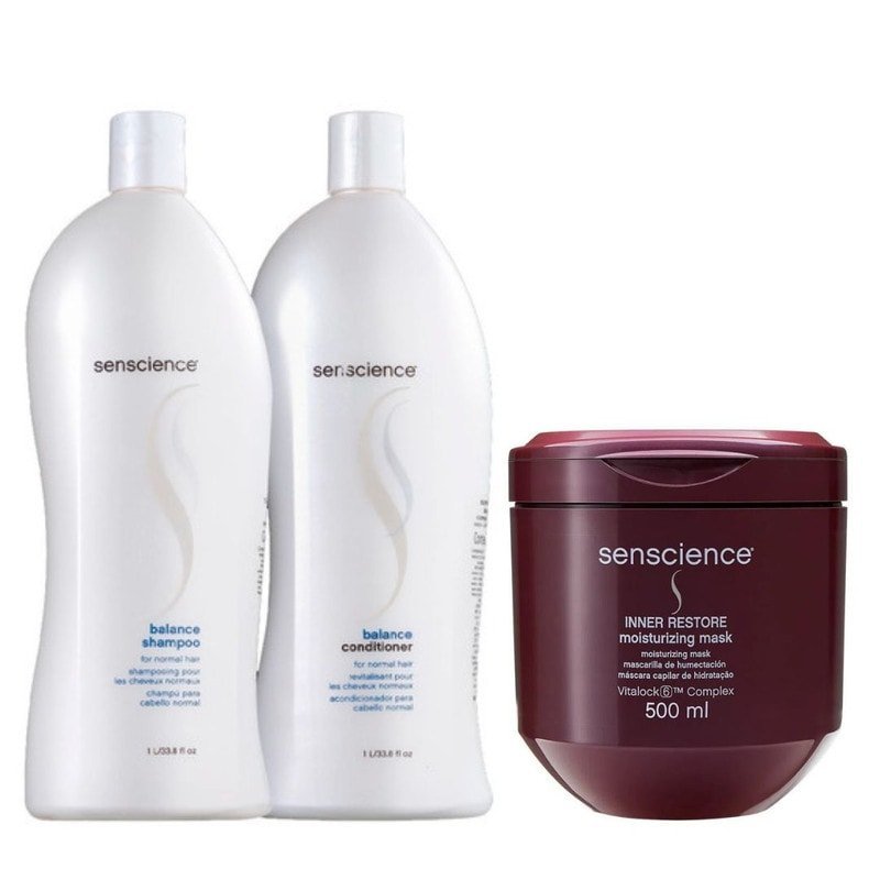 Senscience Kit Balance Sh + Condic+ 1L + Máscara Deep 500ml — Senscience | Farmácia Resyla