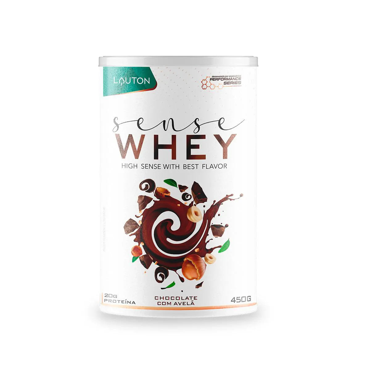 Sense Whey Lauton Performance Series Chocolate com Avelã 450g — | Farmácia Resyla