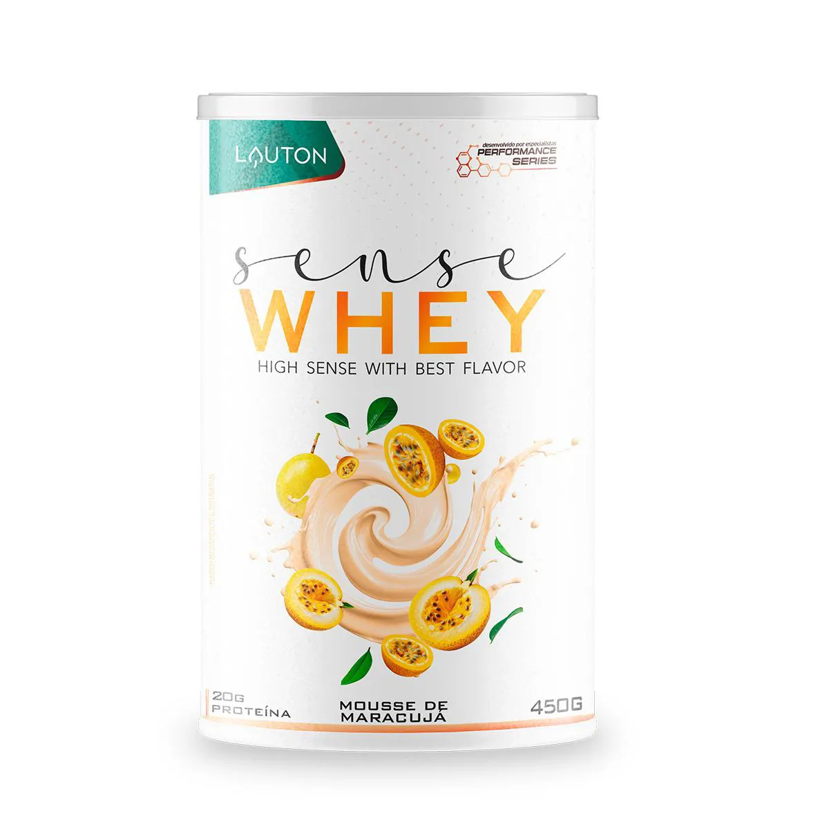 Sense Whey Lauton Performance Séries Mousse de Maracujá 450g — | Farmácia Resyla